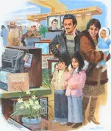 Mel Crawford, Family in Department Store