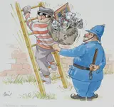 The Laughing Policeman, Helmuth Stone Gallery 2021