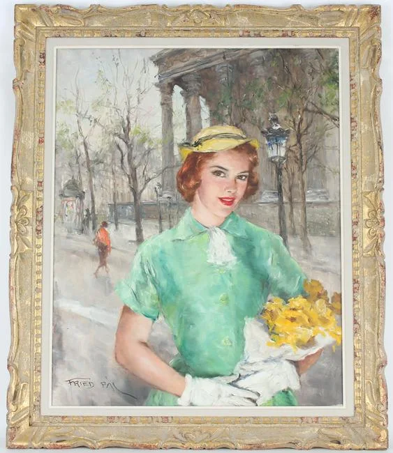 Susan by Pál Fried, Oil on Canvas, sold Nov 2021