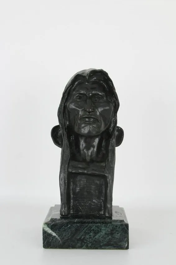 Savage by Frederic Remington, Bronze, sold Nov 2021