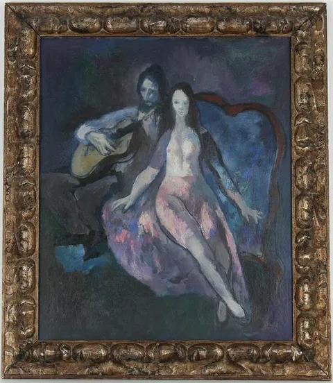 Benjamin Albert Stahl, Love, Love, Love, Oil on Canvasboard
