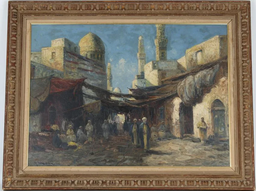 Untitled by Rudolf Weber, Oil on board, offered Nov 2021