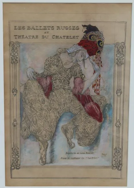 Untitled by Léon Bakst, Watercolor/gouache, sold Nov 2021