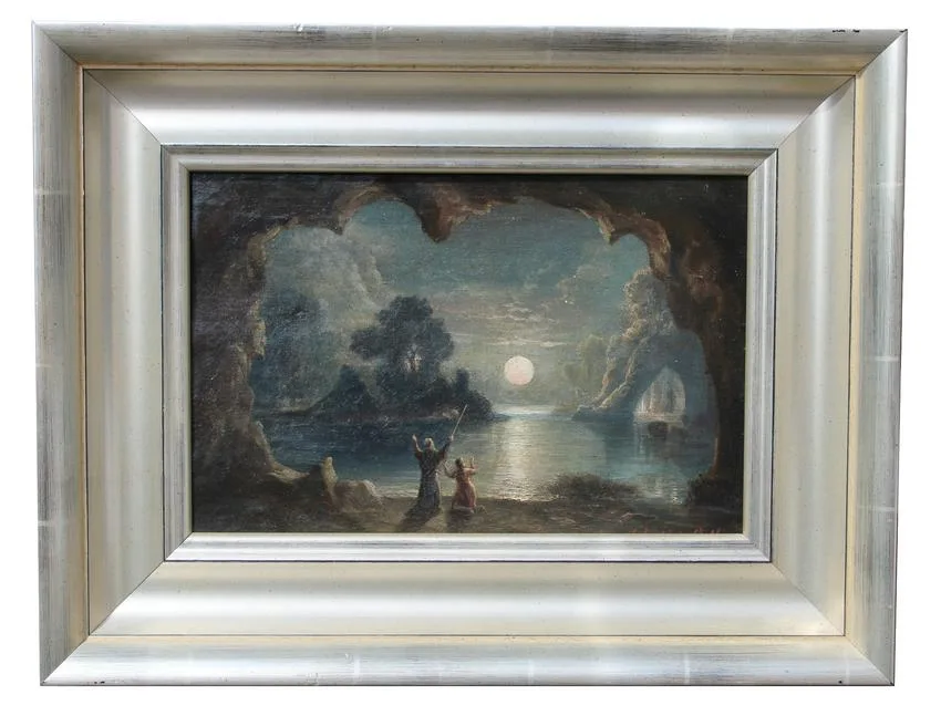 Wizard and his Apprentice by Sebastian Pether, Oil on Canvas, offered Nov 2021