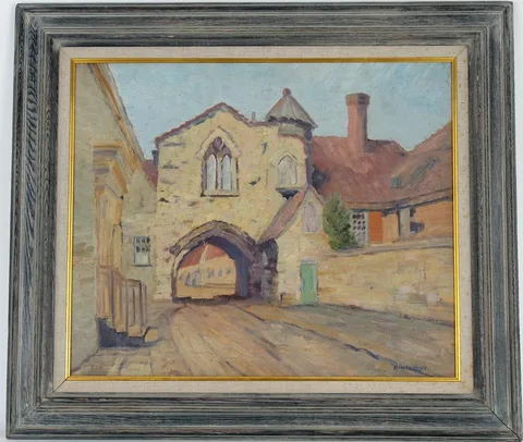 Morley Hicks, St. Anne's Gate, Oil on Board