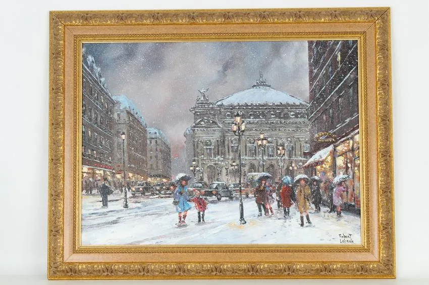 Robert Lebron, Snow Opera, Oil on Canvas