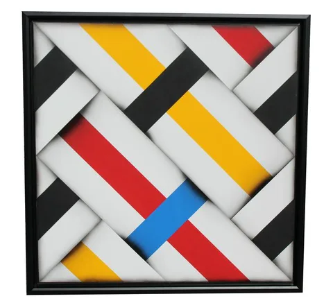 Omar Rayo, Untitled, Acrylic on Canvas