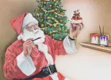 Jim Butcher, Santa Claus Painting a Toy