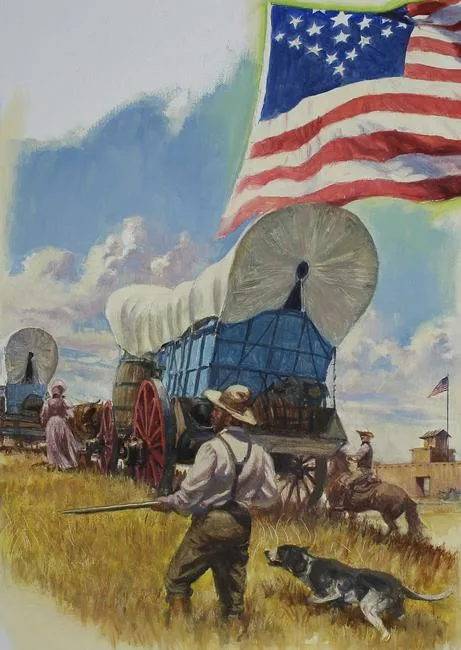 Great Star Flag by Dennis Lyall, Oil on Canvas board, sold Nov 2021
