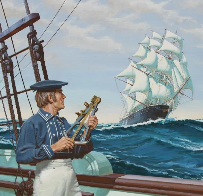 Flying Cloud Sailing Ship by Edward Vebell, Acrylic on Illustration Board, sold Nov 2021