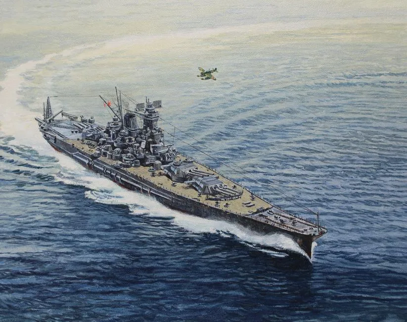 Yamato by Brian Sanders, Oil on Canvas Board, sold Nov 2021