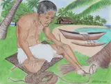 Tobolar Coconut Tree; Twisting into Twine and Rope, Helmuth Stone Gallery 2021