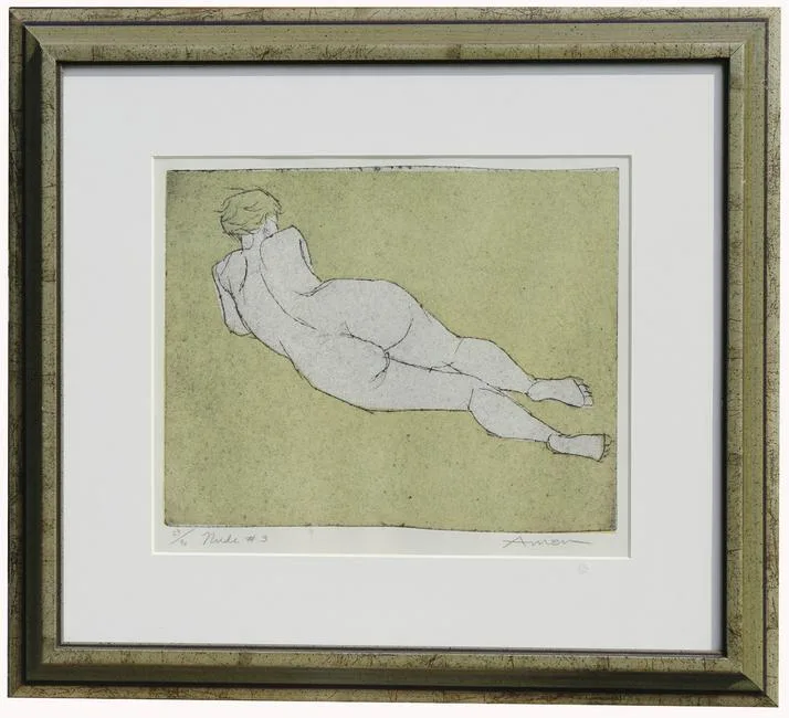 Nude #3 by Irving Amen, Etching, sold Nov 2021