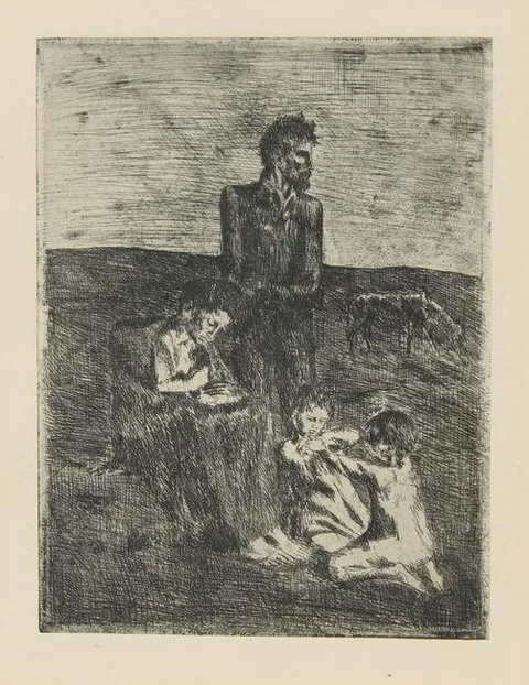 Pablo Picasso, La suite des Saltimbanques, etching