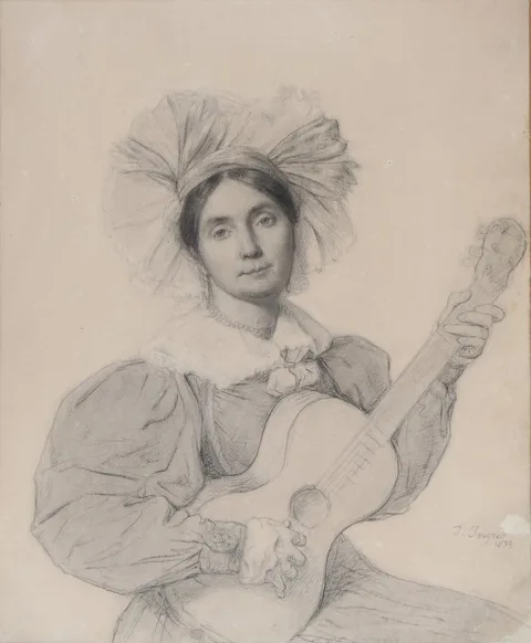 Jean August Dominique Ingres, Untitled, Pencil on Paper