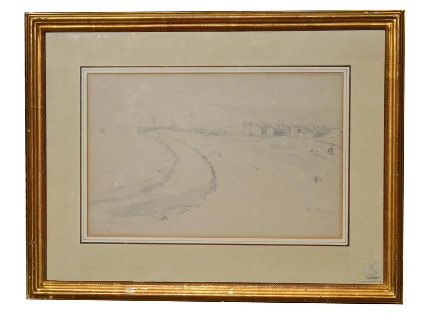 Adrien Dauzats, Le Treport, Pencil