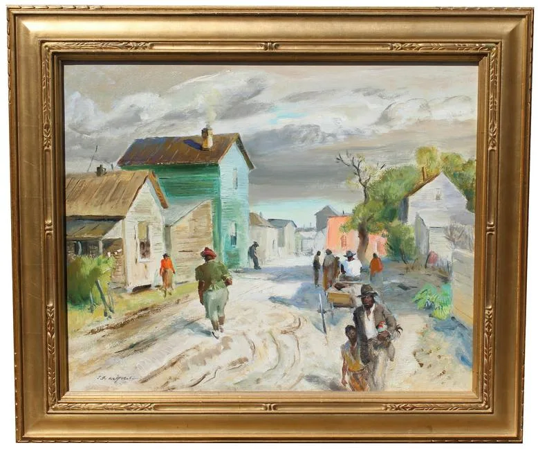 Loran Frederick Wilford, Newtown, Sarasota, Oil on Canvas