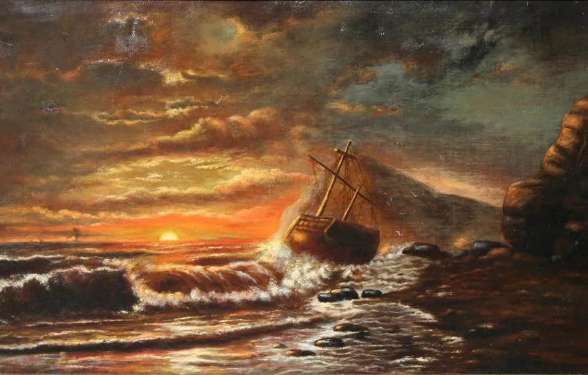 Untitled by James Hamilton, Oil on Canvas, sold Jan 2022
