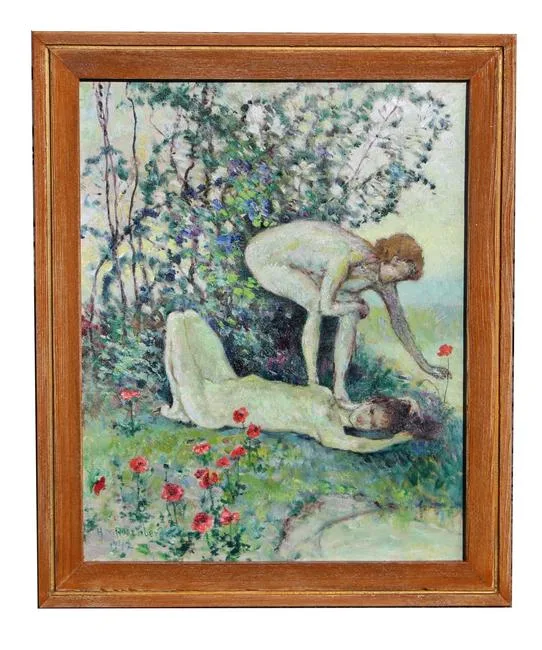 Untitled by Henry Rosenberg, Oil on Canvas, offered Jan 2022