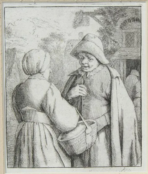 Adriaen van Ostade, Untitled, Etching on laid paper