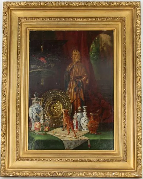 Untitled by Clemens Van Den Broeck, Oil on Panel, sold Jan 2022