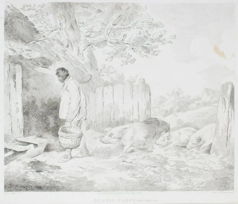 Untitled by Thomas Williamson, Etching, sold Jan 2022