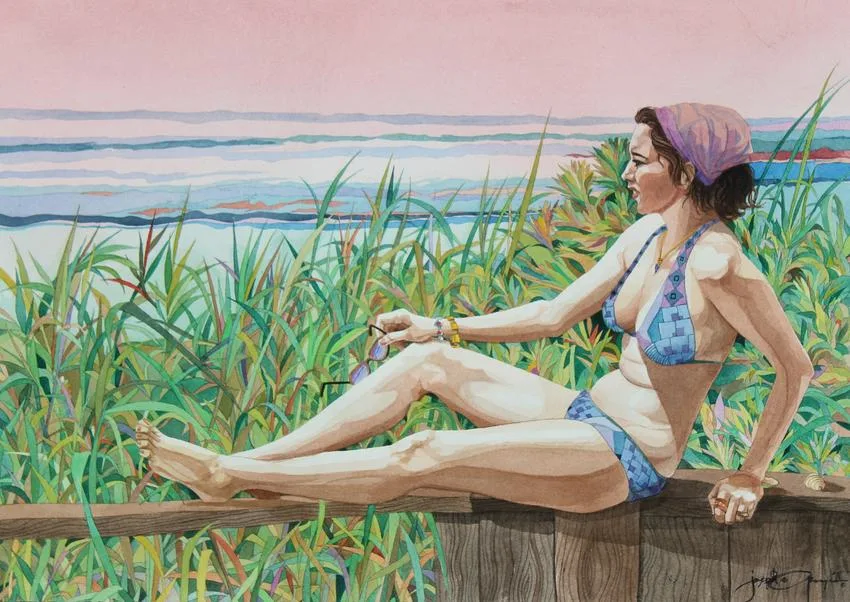 Joseph E Grey, Untitled, Watercolor