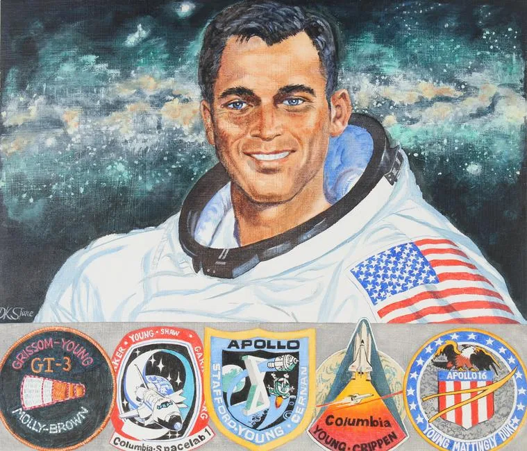 Captain John Young by David K. Stone, Oil on Masonite, sold Jan 2022
