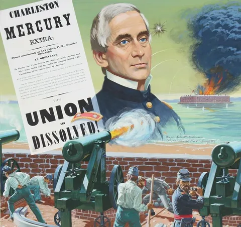 Edward Vebell, Fort Sumter, Acrylic on Illustration Board