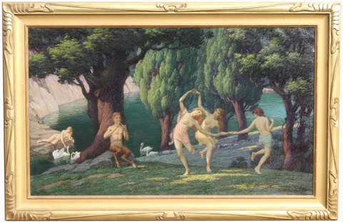 Andrew Thomas Schwartz, The Thoughtless Virgins, Oil on Canvas