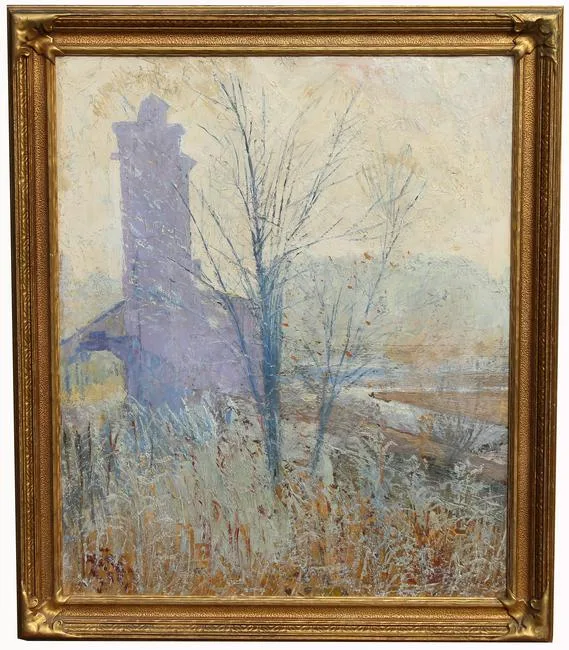 Untitled by Frank Ignatius Seraphic Zimbeaux, Oil on board, sold Feb 2022