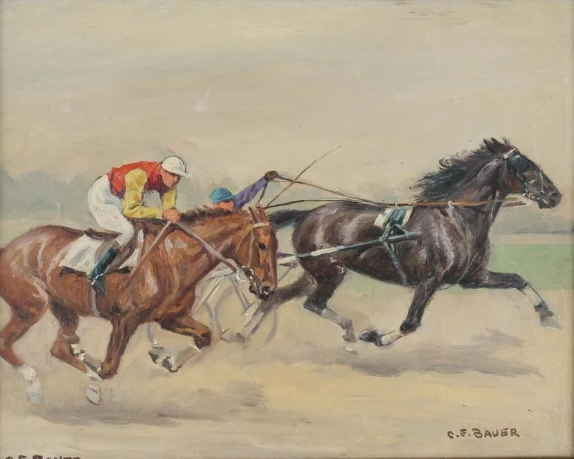 Untitled by Carl Franz Bauer, Oil on Canvas, sold Feb 2022