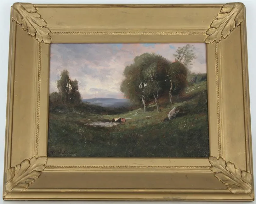 Untitled by Manuel Valencia, Oil on board, offered Feb 2022