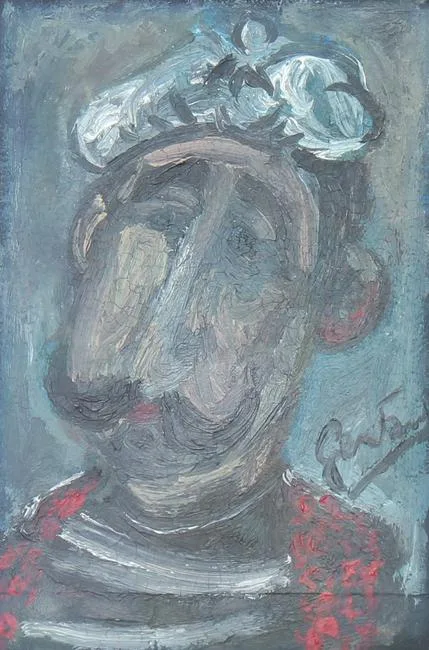 Untitled by Gen Paul, Oil on heavy paper, offered Feb 2022
