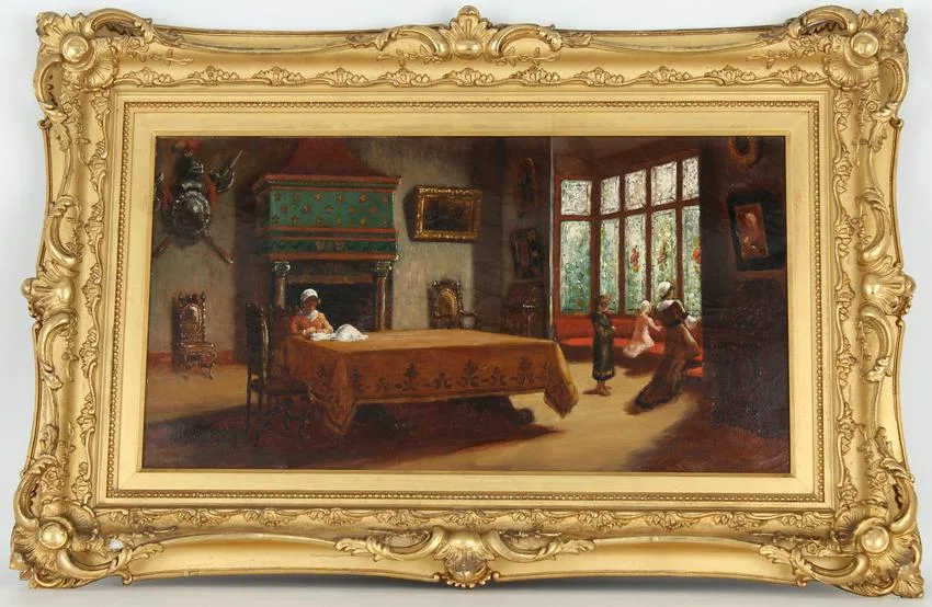 Untitled by Thomas W. Shields, Oil on Canvas, sold Feb 2022