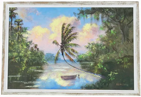 Roy A McLendon, Untitled, Oil on upson board