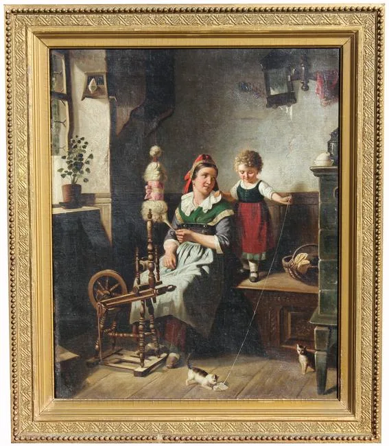 Untitled by Paul Seignac, Oil on Canvas, sold Feb 2022