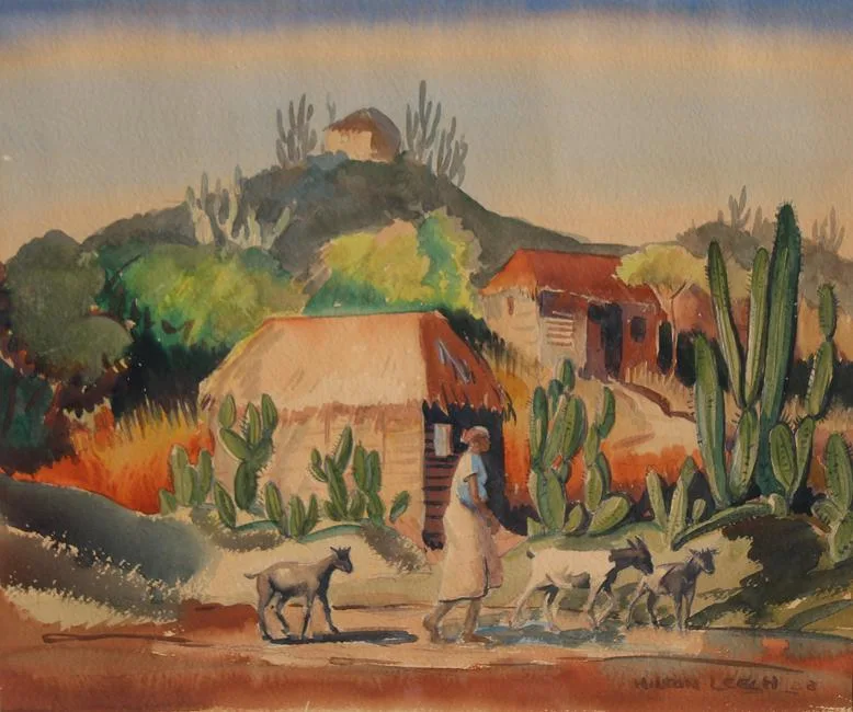 Untitled by Hilton Leech, Watercolor, sold Feb 2022