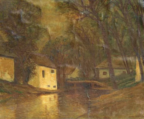 Untitled by Eugen Szepesi-Kuszka, Oil on Canvas, offered Feb 2022