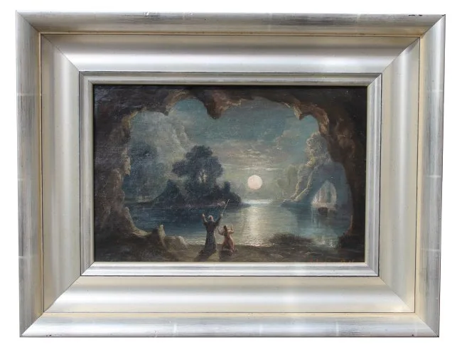 Wizard and his Apprentice by Sebastian Pether, Oil on Canvas, offered Feb 2022