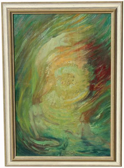 Hermann Hendrich, Untitled, Oil on Board