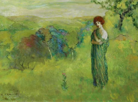 Henry M. Rosenberg, The Sentry, Oil on Canvas