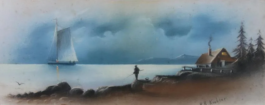 Untitled by Paul R. Koehler, Gouache on Board, offered Feb 2022
