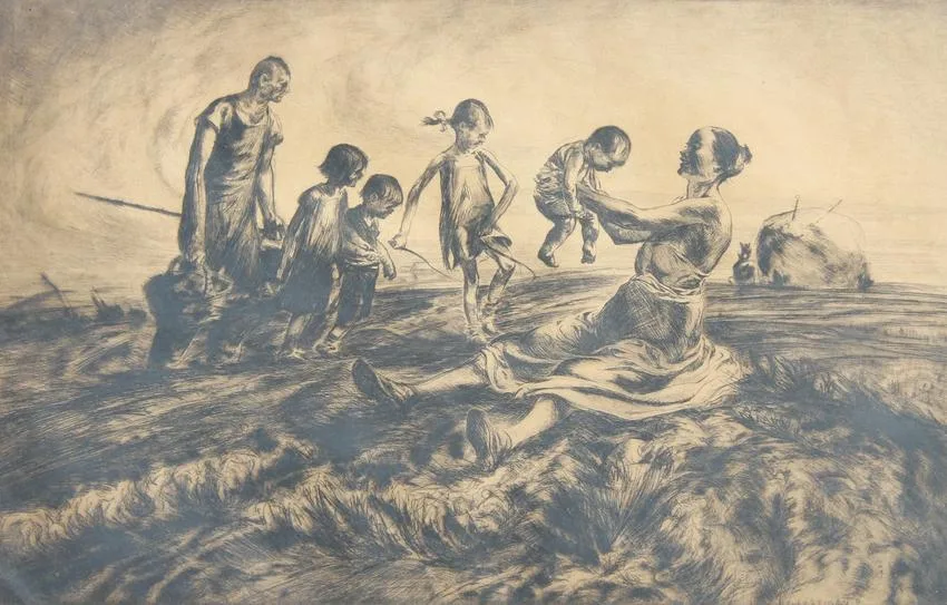 Untitled by John Edward Costigan, Etching, sold Feb 2022