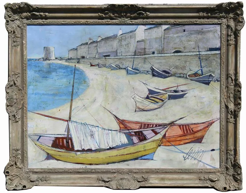 Untitled by Charles Levier, Oil on Canvas, sold Apr 2022