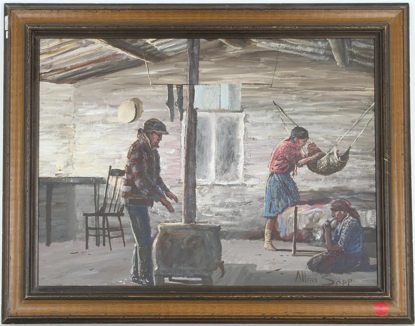 Untitled by Allen Sapp, Acrylic on Canvas, sold Apr 2022