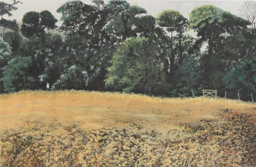 Tomás Sánchez, Untitled, Gouache
