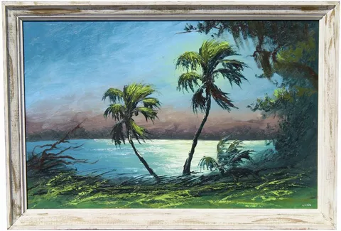 Untitled by Alfred Hair, Oil on Masonite, sold Apr 2022