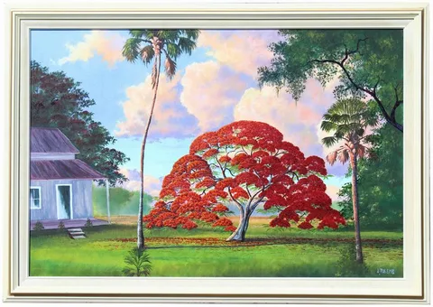 Livingston Roberts, Castro, Oil on Canvas