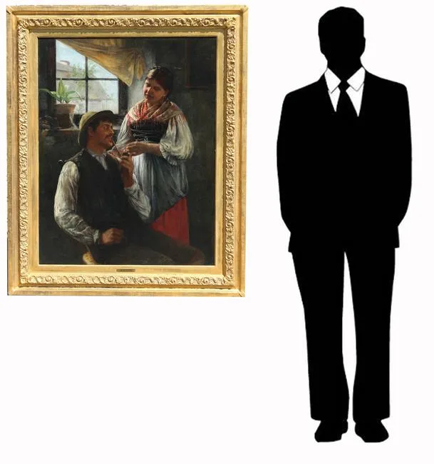 Untitled by Ludwig Kohrl, Oil on canvas, sold Apr 2022